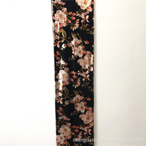 3D Foil With Stone On Rayon Satin P/D